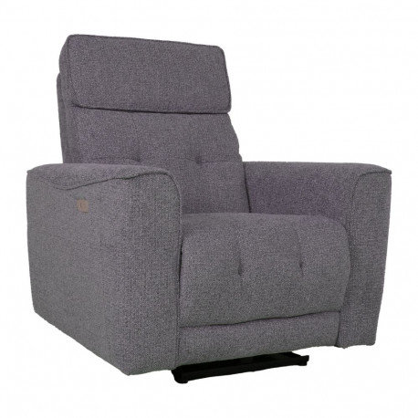 Recliner armchair BOSCO with electric mechanism, grey