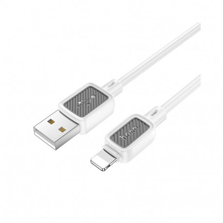 Cable USB A to Lightning Hoco 2,4A 1 m X108 white