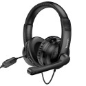HOCO wire headphones Jack 3,5 mm with microphone W103 black HOCO wire headphones Jack 3,5 mm with microphone W103 black