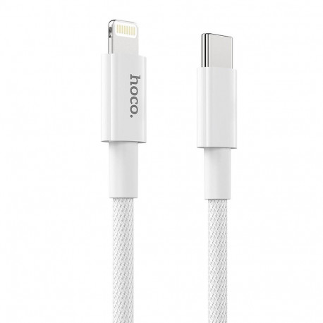 Cable USB C to Lightning Hoco PD 3A 20W 1 m X56 white