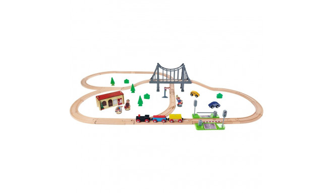Bahnset mit Brücke (55 Teile)