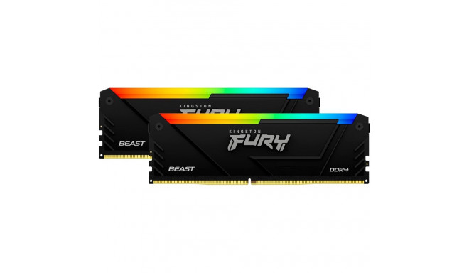 Kingston FURY DDR4 - 32GB - 3200 - CL - 16 (2x 16 GB) dual kit, RAM (black, KF432C16BB12AK2/32, Beas
