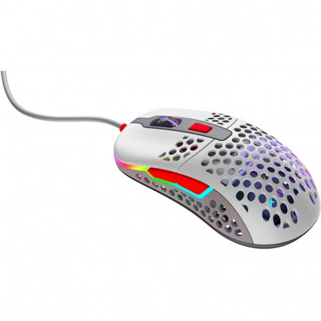 CHERRY Xtrfy M42 RGB, gaming mouse (gray/red)