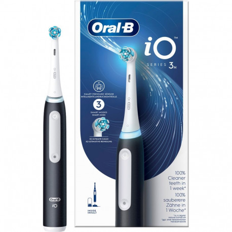 Braun Oral-B iO Series 3, Electric Toothbrush (black, Matt Black)