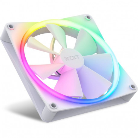 F140 RGB DUO Twin 140x140x25 (weiß, 2er Pack, inkl. RGB-Controller, 140 mm)