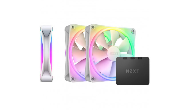 NZXT F120 RGB DUO Triple 120x120x25, case fan (white, pack of 3, incl. RGB controller)