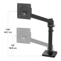 Ergotron NX monitor arm, monitor holder (black (matt))