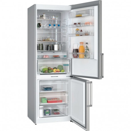 Siemens KG49NAICT iQ500, fridge/freezer combination (stainless steel)