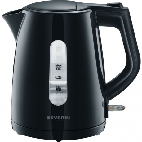 Severin WK 3410, kettle (black, 1.0 liter)