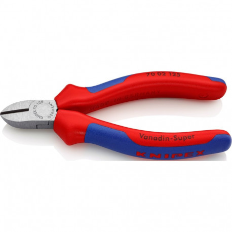 KNIPEX side cutters 70 02 125, cutting pliers (red/blue, length 125mm)