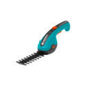 GARDENA Cordless Grass Shears ClassicCut Li, 3.6 volts, set with shrub blade - special offer (turquo