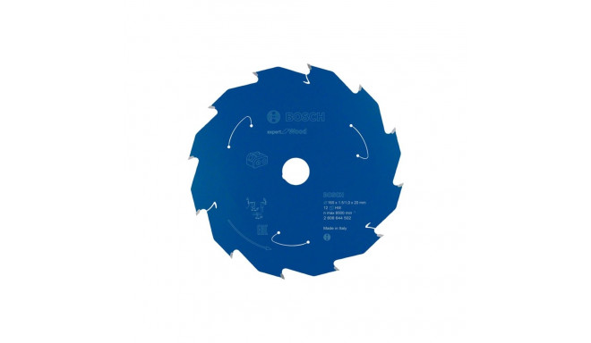 Bosch circular saw blade Expert for Wood, 160mm, 12Z (bore 20mm, for cordless saws)