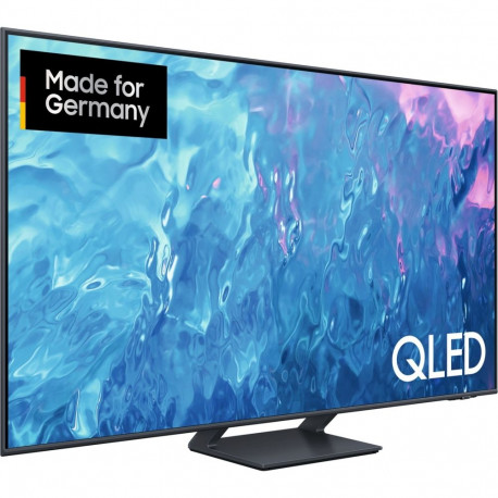 Teler GQ-75Q70C 189cm (75 Zoll) UltraHD/4K HDMI 2.1 twin tuner 100Hz panel, titaan
