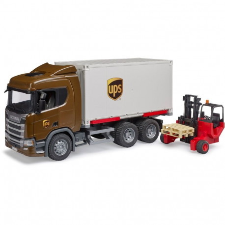 Scania logistikaveok Super 560R pardal oleva kahveltõstukiga
