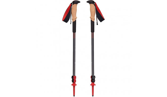 Black Diamond trekking poles Pursuit Shock S/M, fitness device (grey/red, 1 pair, 110-125 cm)