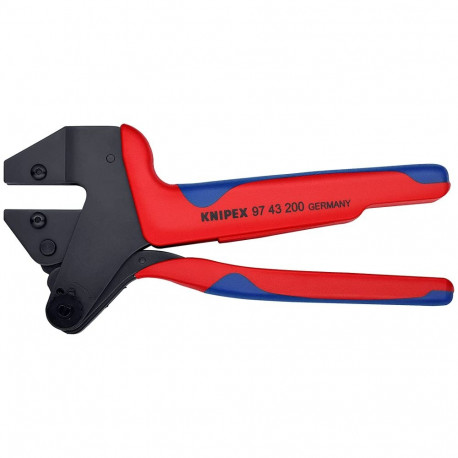 Crimp-Systemzange 97 43 200 A (rot/blau, ohne Crimpeinsätze)
