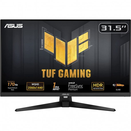 ASUS TUF Gaming VG32AQA1A, gaming monitor (80 cm (32 inch), black, QHD, Adaptive-Sync, HDR, 170Hz pa
