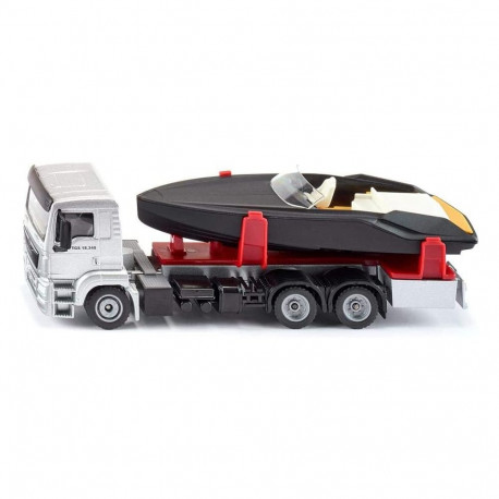 SIKU SUPER MAN truck with motor boat, model vehicle