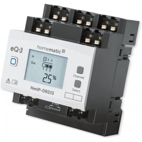 Dimmaktor für Hutschienenmontage – 3-fach (HmIP-DRDI3)