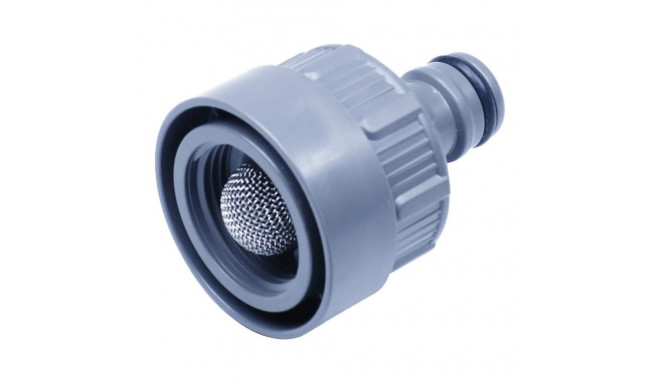 GARDENA Tap Connector with Water Stop (grey, for Water Plug 8254, Water Socket 8250, 8266)
