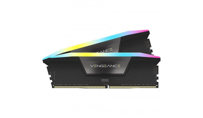 Corsair 32 GB DDR5-6400 Kit, memory (black, CMH32GX5M2B6400C36, Vengeance RGB)
