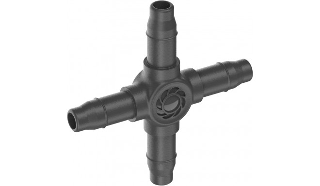 GARDENA Micro-Drip-System cross piece 4.6mm (3/16"), connection (dark grey, 10 pieces, model 2023)