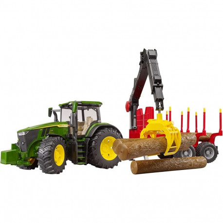 John Deere palkhaagis 7R 350m koos 4 palgiga, roheline/punane