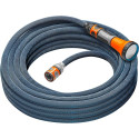 Gardena Textile Hose Liano Xtreme 1/2, 15 meter set (dark grey/orange, model 2023, incl. watering no