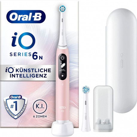 Oral-B iO Series 6, Elektrische Zahnbürste (rosa, Pink Sand)