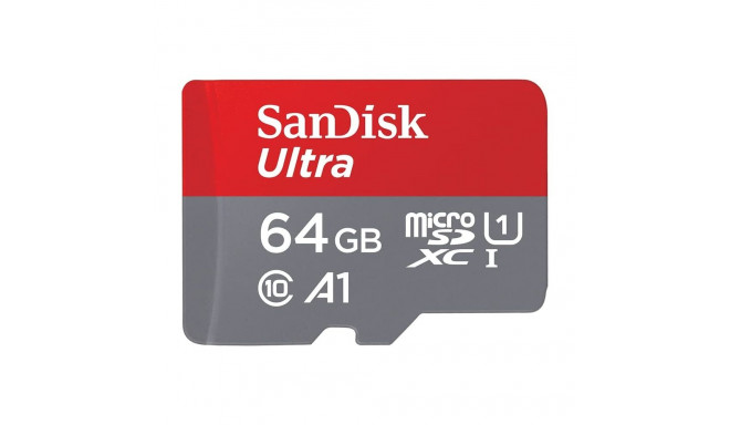 SanDisk Ultra 64 GB microSDXC, card (UHS-I U1, Class 10, A1)