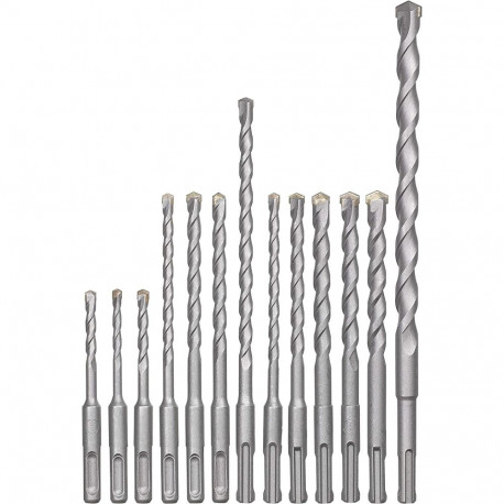 Hammerbohrer-Satz SDS-plus, Ø 5-14mm (12-teilig, Koffer)