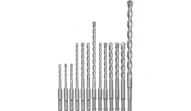 Hammerbohrer-Satz SDS-plus, Ø 5-14mm (12-teilig, Koffer)