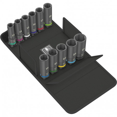 Impaktor sügavate padrunvõtmete komplekt 8790 C Deep Set 1 11-osaline 1/2" tekstiilkarbis, must
