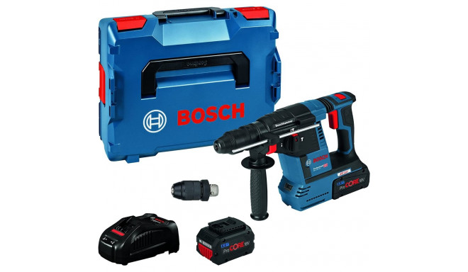 Bosch cordless hammer drill GBH 18V-26 F Professional, 18V (blue/black, 2x battery ProCORE18V 5.5Ah,