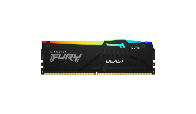 Kingston FURY 64GB DDR5-5200 Kit, RAM (KF552C40BBAK2-64, Fury Beast RGB, XMP)