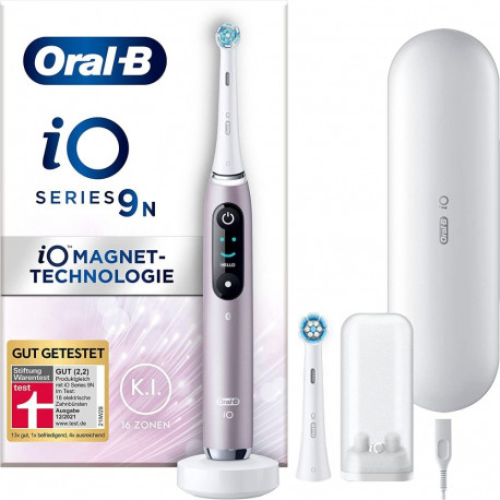 Oral-B iO Series 9N, Elektrische Zahnbürste (rosa/weiß, Rose Quartz)