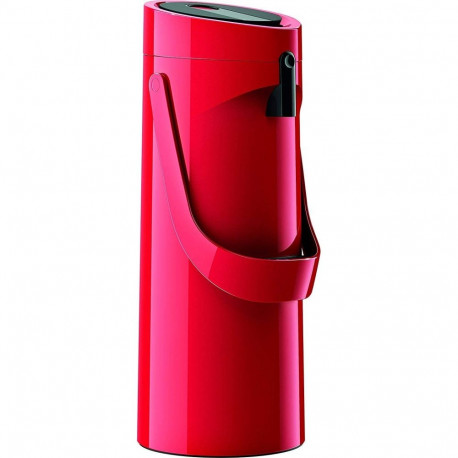 Emsa PONZA pump vacuum jug 1.9 liters (red (glossy), Comfort Press)
