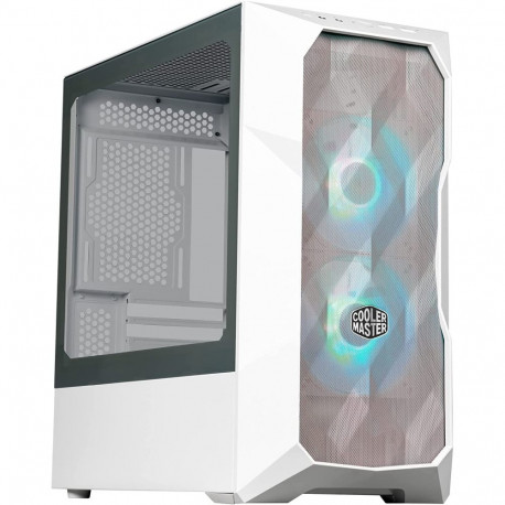 Cooler Master computer case MasterBox TD300 Mesh Tower Tempered Glass, white