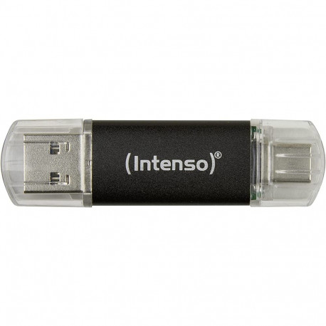 Twist Line 128 GB (anthrazit/transparent, USB-A 3.2 Gen 1, USB-C 3.2 Gen 1)