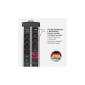 Brennenstuhl Premium-Protect-Line, 11-way duo, power strip (black/silver, 120,000A surge protection,