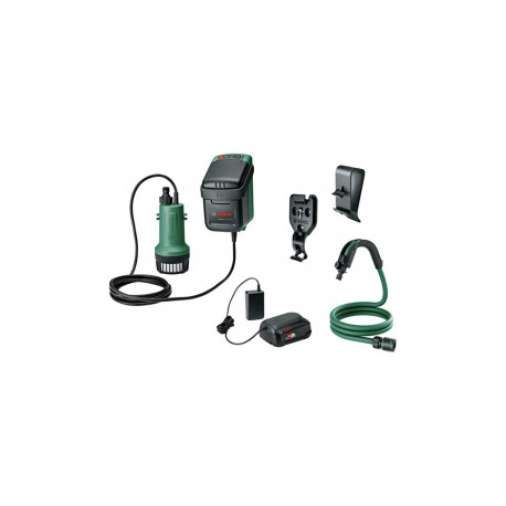 Bosch GardenPump 18V-2000, submersible / pressure pump (green/black, Li-ion battery 2.5Ah)