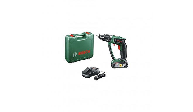 Bosch Cordless Impact Drill PSB 18 LI-2 Ergonomic, 18V (green/black, Li-Ion battery 2.5Ah)