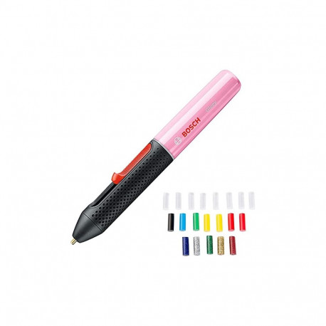 Akku-Heißklebestift Gluey Pen, Cupcake Pink (pink/schwarz, inkl. 20 Klebesticks)
