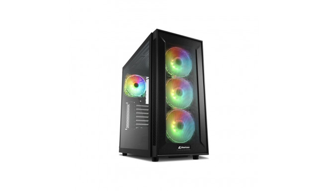 TG6M RGB (schwarz, Seitenteil aus gehärtetem Glas)