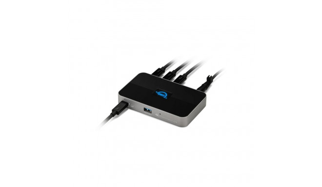 Thunderbolt jaotur Thunderbolt 4 USB-A, hall/must