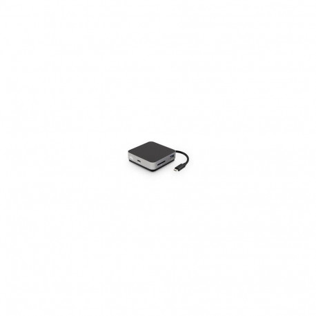 USB-C reisidokk E HDMI USB-A Gigabit LAN, hall/must