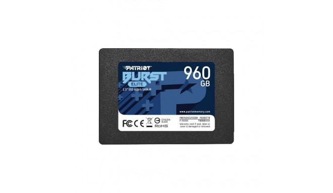 Patriot Burst Elite 960 GB, SSD (black, SATA 6 Gb / s, 2.5 ")