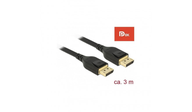 DisplayPort Kabel 8K (schwarz, 3 Meter)