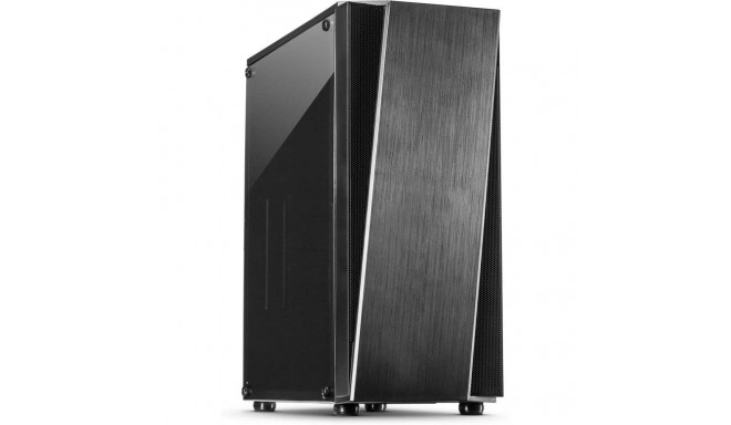 Inter-Tech T-11 TELEVEN, tower case (black, side part made of acrylic glass)