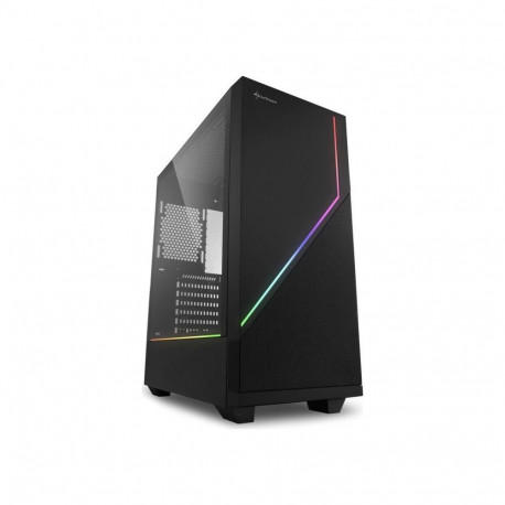 Sharkoon RGB FLOW, tower case (black, side panel of tempered glass)